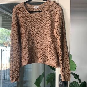 Nicole Miller Artlier Chunky Knit Crew Neck Sweater Medium